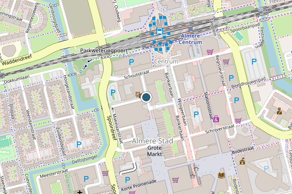 Politie-melding op Marktmeesterstraat, Almere op 1 augustus, kaart-overzicht
