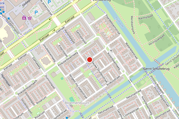 Brandweer-melding op Sneeuwklokjestraat, Almere op 2 augustus, kaart-overzicht