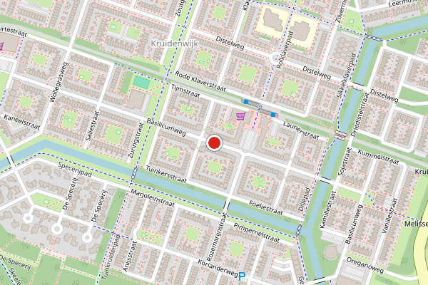 Brandweer-melding op Basilicumweg, Almere op 2 augustus, kaart-overzicht