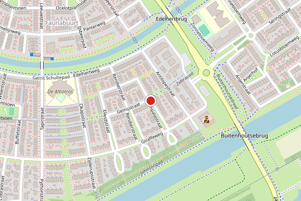Brandweer-melding op Impalastraat, Almere op 3 augustus, kaart-overzicht
