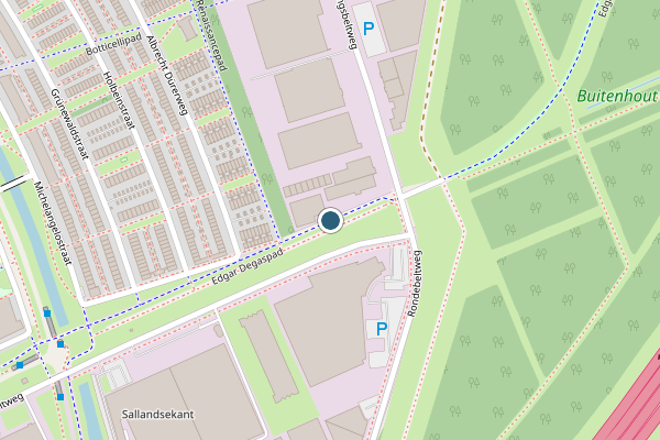 Politie-melding op Edgar Degaspad, Almere op 3 augustus, kaart-overzicht