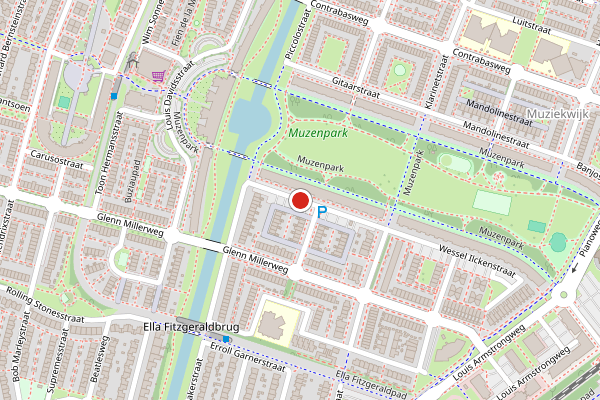 Brandweer-melding op Nat King Colestraat, Almere op 4 augustus, kaart-overzicht