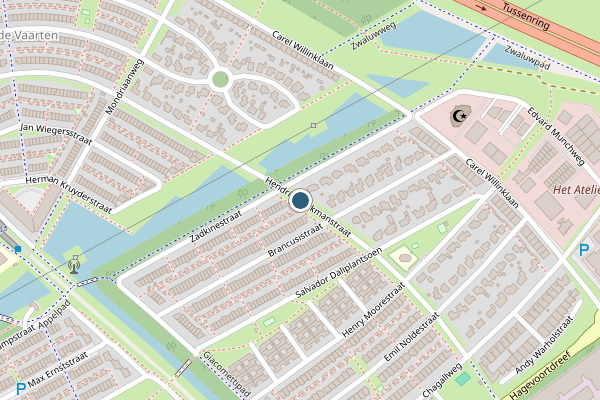 Politie-melding op Hendrik Werkmanstraat, Almere op 20 mei, kaart-overzicht
