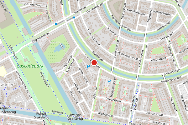 Brandweer-melding op Poseidonsingel, Almere op 6 augustus, kaart-overzicht