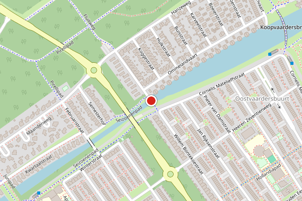 Brandweer-melding op Willem Bontekoestraat, Almere op 21 mei, kaart-overzicht