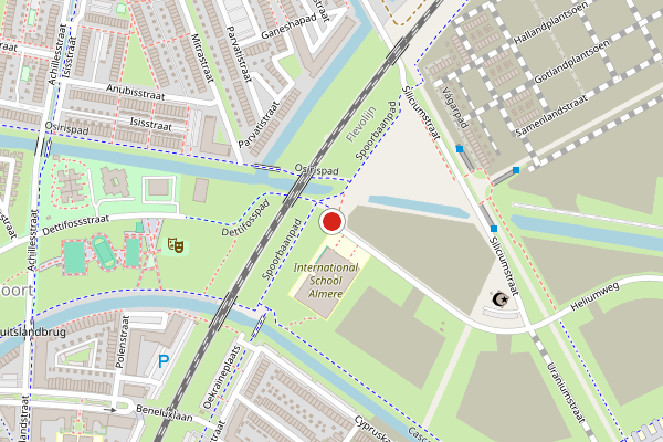 Brandweer-melding op Heliumweg, Almere op 24 mei, kaart-overzicht