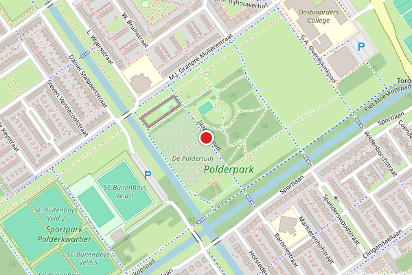 Brandweer-melding op Jaap Nippad, Almere op 24 mei, kaart-overzicht