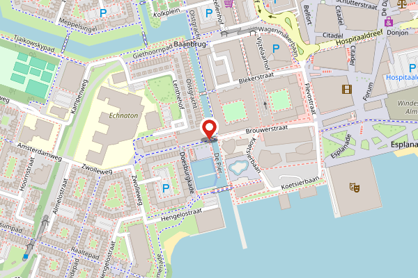 Brandweer-melding op Deventerpad, Almere op 27 april, kaart-overzicht