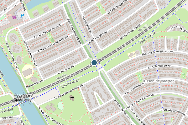 Politie-melding op Suze Robertsonpad, Almere op 29 mei, kaart-overzicht