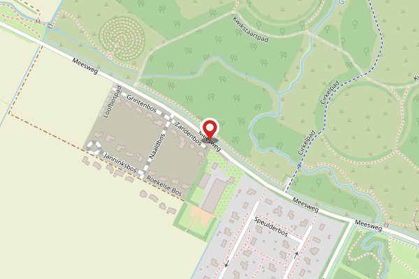Brandweer-melding op Meesweg, Almere op 28 april, kaart-overzicht