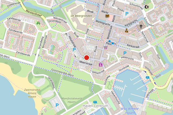 Brandweer-melding op Meerstraat, Almere op 29 mei, kaart-overzicht