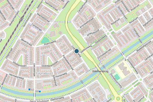 Politie-melding op Luipaardweg, Almere op 30 mei, kaart-overzicht