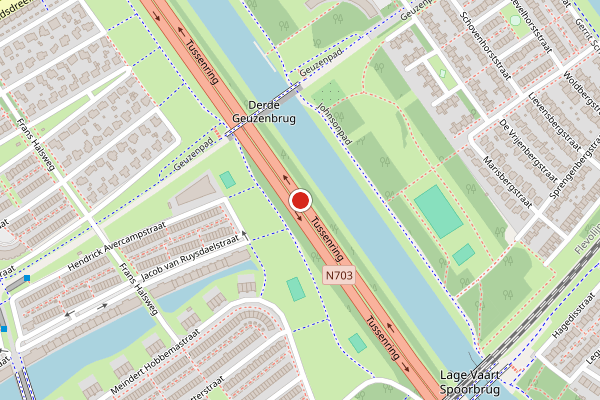 Brandweer-melding op Tussenring, Almere op 31 mei, kaart-overzicht