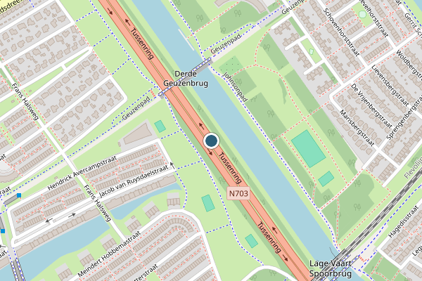 Politie-melding op Tussenring, Almere op 31 mei, kaart-overzicht