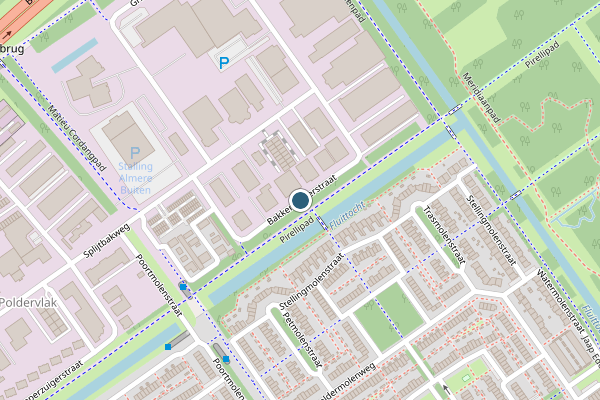 Politie-melding op Bakkenzuigerstraat, Almere op 1 juni, kaart-overzicht