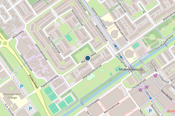 Politie-melding op Wipmolenweg, Almere op 1 juni, kaart-overzicht