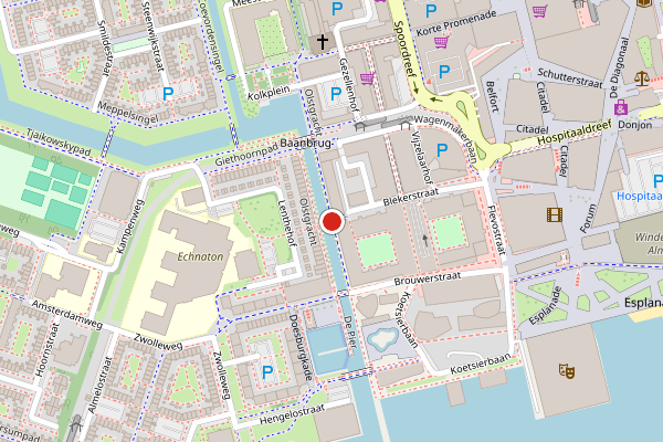 Brandweer-melding op Olstgracht, Almere op 1 juni, kaart-overzicht