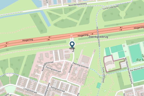 Politie-melding op Grasweg, Almere op 29 april, kaart-overzicht