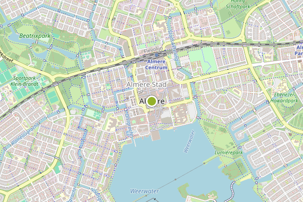 Ambulance-melding op Almere op 2 juni, kaart-overzicht