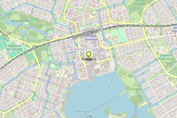 Ambulance-melding op Almere op 30 april, kaart-overzicht