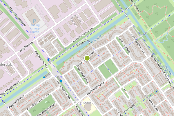 Ambulance-melding op Stellingmolenstraat, Almere op 6 juni, kaart-overzicht