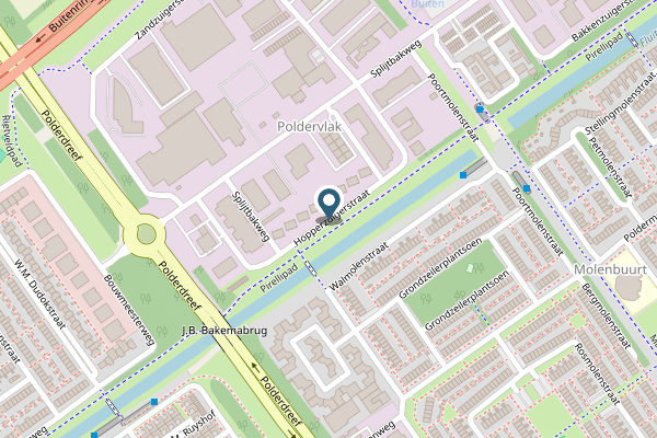 Politie-melding op Hopperzuigerstraat, Almere op 2 mei, kaart-overzicht