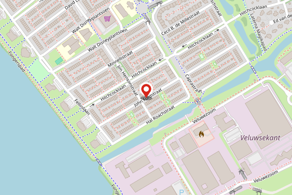 Brandweer-melding op John Fordstraat, Almere op 2 mei, kaart-overzicht