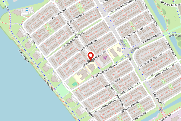 Brandweer-melding op Walt Disneyplantsoen, Almere op 2 mei, kaart-overzicht