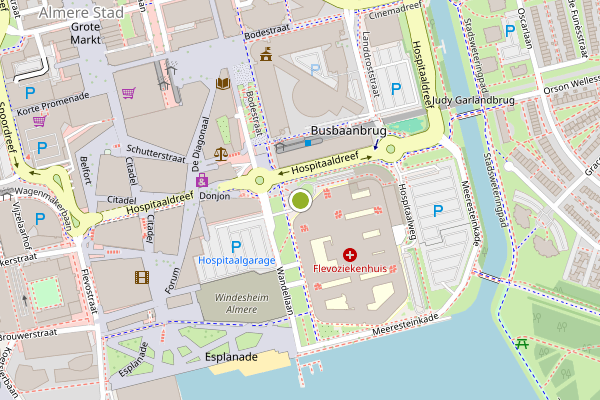 Ambulance-melding op Hospitaalweg, Almere op 12 juni, kaart-overzicht