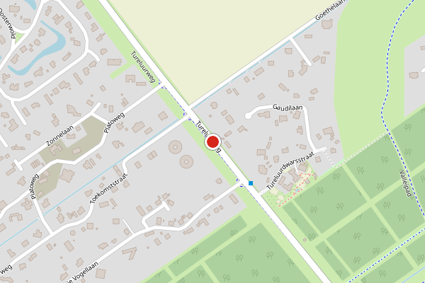 Brandweer-melding op Tureluurweg, Almere op 13 juni, kaart-overzicht