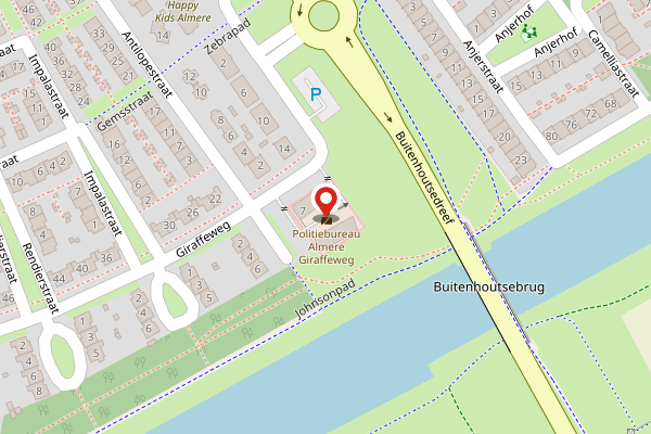 Brandweer-melding op Almere op 20 juni, kaart-overzicht