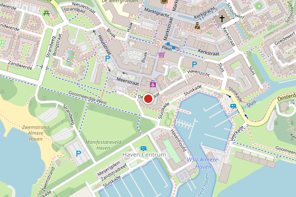 Brandweer-melding op Deltastraat, Almere op 14 juni, kaart-overzicht