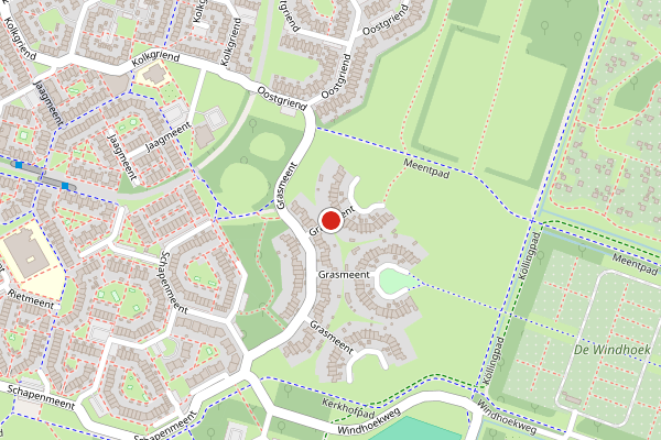 Brandweer-melding op Grasmeent, Almere op 17 juni, kaart-overzicht