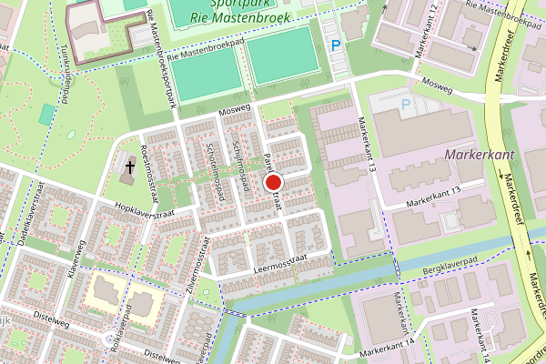 Brandweer-melding op Parelmosstraat, Almere op 17 juni, kaart-overzicht
