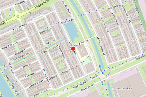 Brandweer-melding op El Grecostraat, Almere op 17 juni, kaart-overzicht