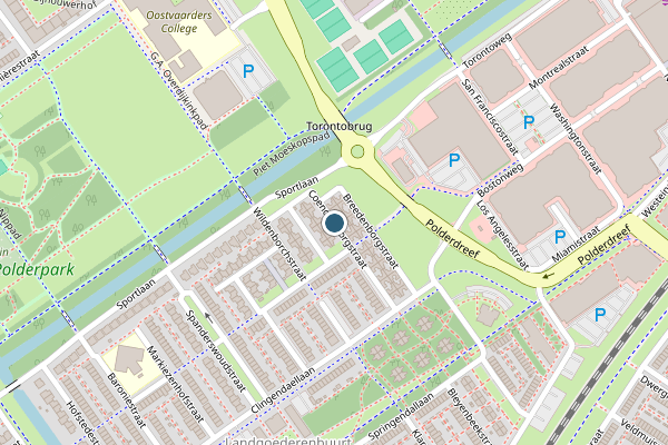 Politie-melding op Coendersborgstraat, Almere op 18 juni, kaart-overzicht
