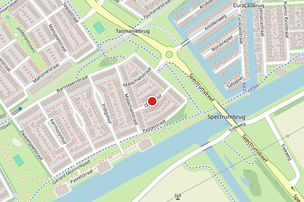 Brandweer-melding op Opaalhof, Almere op 18 juni, kaart-overzicht