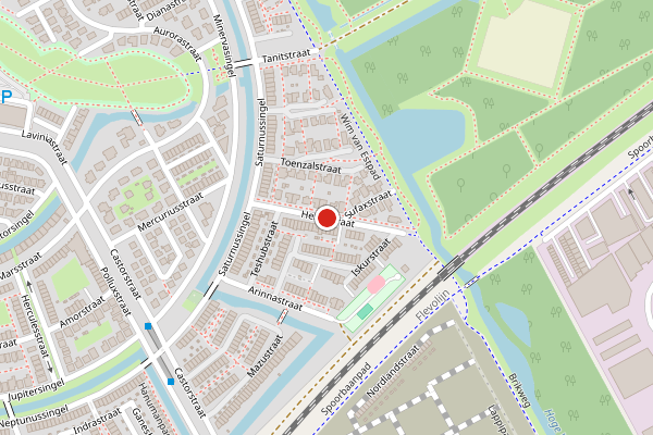 Brandweer-melding op Hebatstraat, Almere op 20 juni, kaart-overzicht