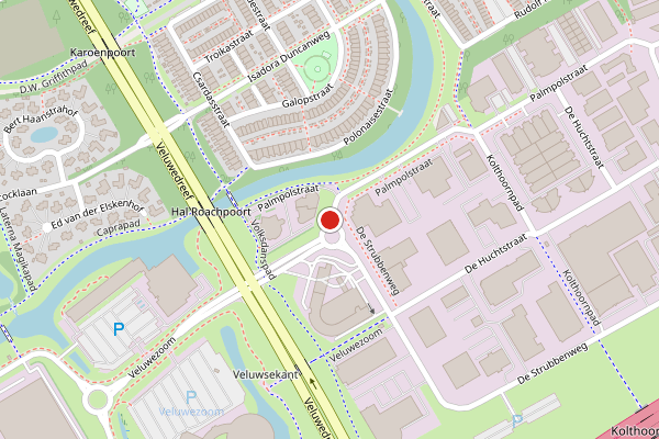 Brandweer-melding op Palmpolstraat, Almere op 24 juni, kaart-overzicht