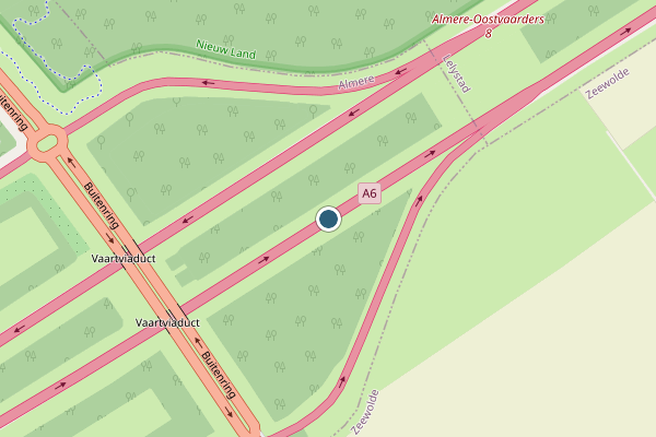 Politie-melding op Almere op 24 juni, kaart-overzicht