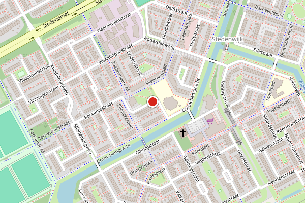 Brandweer-melding op Dordrechtplein, Almere op 25 juni, kaart-overzicht