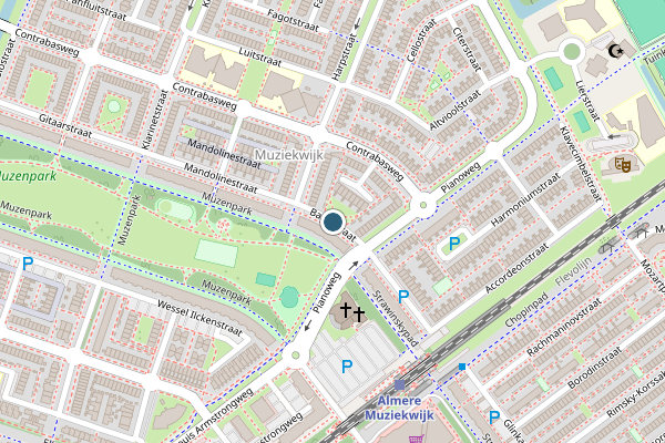 Politie-melding op Banjostraat, Almere op 25 juni, kaart-overzicht