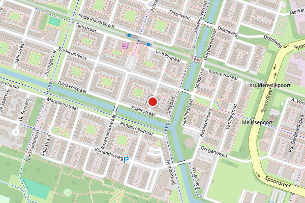 Brandweer-melding op Foeliestraat, Almere op 27 juni, kaart-overzicht